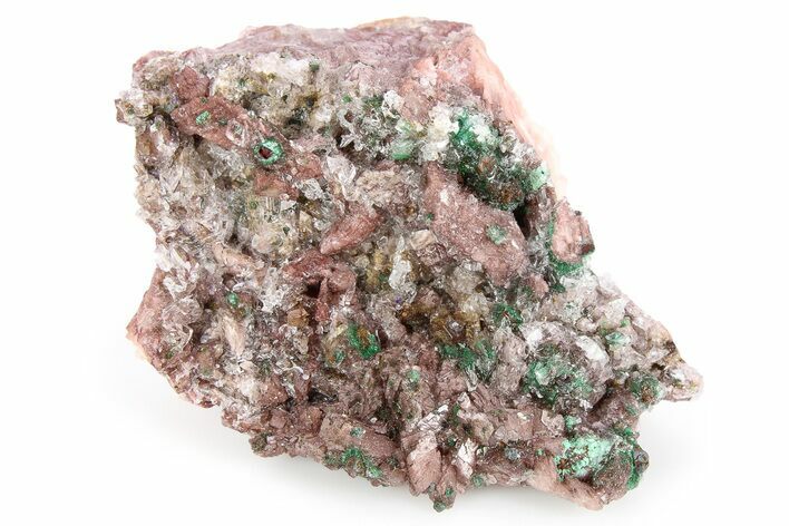 Rosasite, Malachite and Ferroan Dolomite Association - Morocco #256365